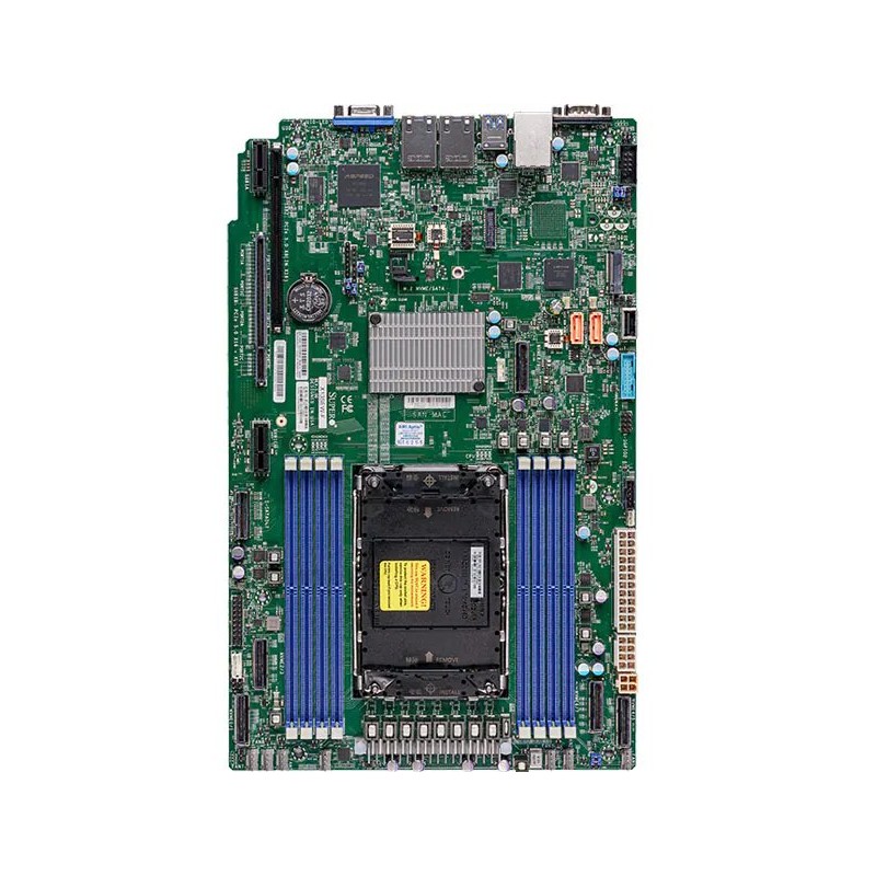 SUPERMICRO MB LGA4677, C741, 8x DDR5 ECC, 10xNVMe, 10xSATA3, 1xM.2, PCIe 5.0/(x32,x8),2x 10Gb LAN,IPMI, WIO MBDX13SEWTFB