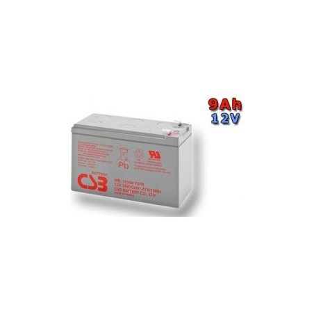 CSB Náhradni baterie 12V - 9Ah, (HRL1234WF2 FR) konektor F2, s delší životností