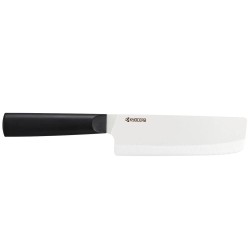 Kyocera keramický nůž, Chowa Series, Nakiri nůž, 15 cm, bílá čepel, černá rukojeť, TK-150N WH-BK