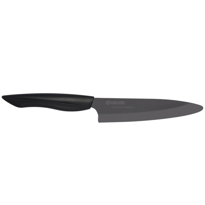 Kyocera keramický nůž, Shin Black Series, Plátkovací nůž, 13 cm, ZK-130 BK-BK