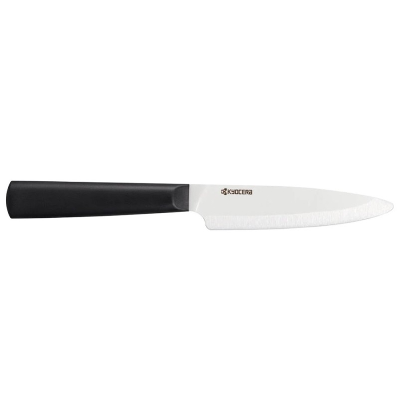 Kyocera keramický nůž, Chowa Series, Univerzální nůž, 11 cm, bílá čepel, černá rukojeť, TK-110 WH-BK
