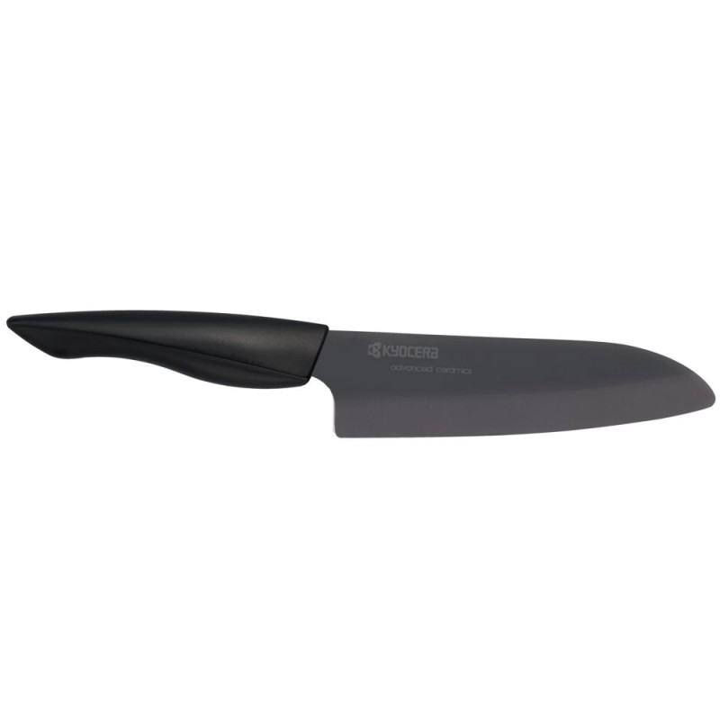 Kyocera keramický nůž, Shin Black Series, Kuchařský nůž santoku, 16 cm, ZK-160 BK-BK
