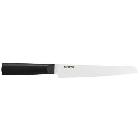 Kyocera keramický nůž, Chowa Series, Nůž na chléb, 18 cm, bílá čepel, vroubkované ostří, černá rukojeť, TK-181 WH-BK