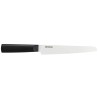 Kyocera keramický nůž, Chowa Series, Nůž na chléb, 18 cm, bílá čepel, vroubkované ostří, černá rukojeť, TK-181 WH-BK