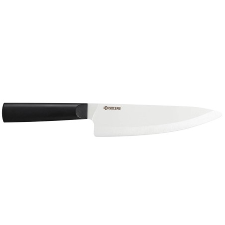 Kyocera keramický nůž, Chowa Series, Kuchařský nůž, 18 cm, bílá čepel, černá rukojeť, TK-180 WH-BK