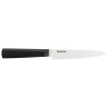 Kyocera keramický nůž, Chowa Series, Nůž na rajčata, 12,5 cm, bílá čepel, vroubkované ostří, černá rukojeť, TK-125 WH-BK
