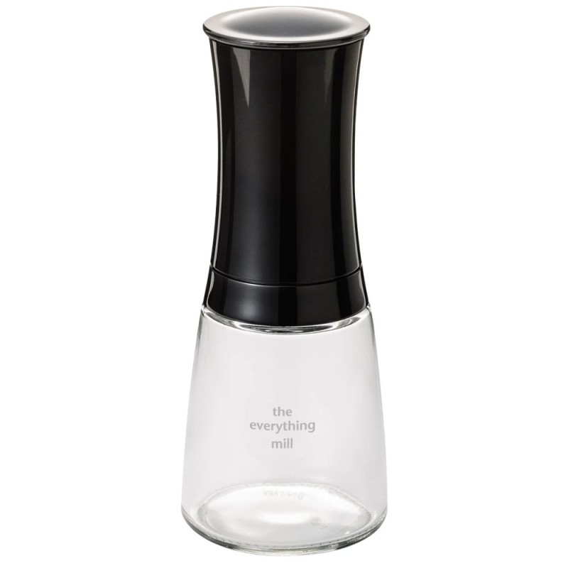 Kyocera keramický mlýnek na sůl, pepř a koření s nastavitelnou hrubostí, černý, CM-20C-BK