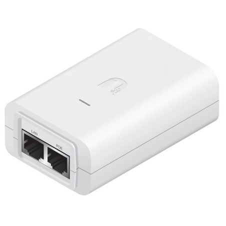 Ubiquiti Gigabitový PoE Injektor 48-24W-WH, 48V/0.5A (24W) - bílý
