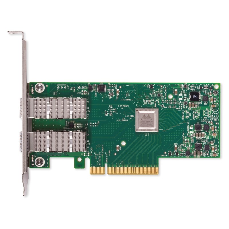 Mellanox ConnectX-4 Lx EN network interface card, 25/10/1GbE dual-port SFP28, PCIe3.0 x8, tall bracket, ROHS R6
