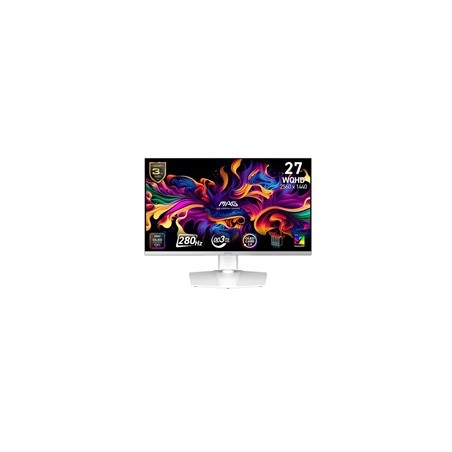 MSI LCD MAG 272QPW QD-OLED X28,26.5" 2560x1440 QD-OLED,280Hz,178/178,250nits,VESA,HDMI,DP,USB-C,Audio,White