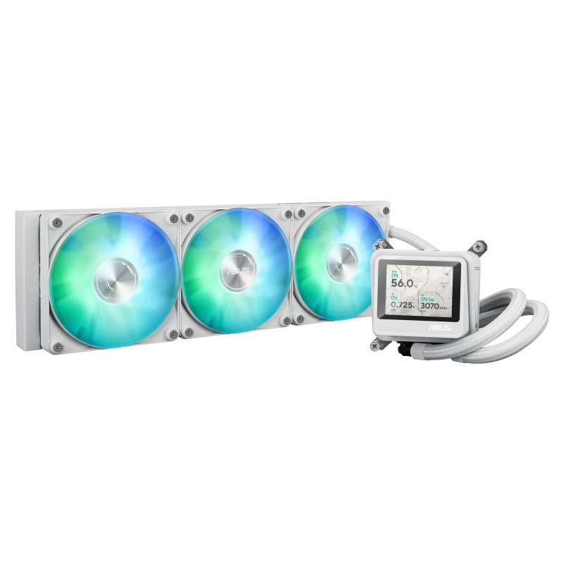 AIOCOOL ASUS MAX GAMING LC 360 ARGB LCD White, 360mm