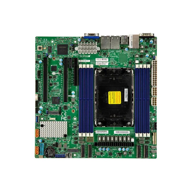 SUPERMICRO MB LGA4677, C741, 8x DDR5 ECC, 8x NVMe, 10xSATA3, 2x M.2, 3x PCIe5.0, 2x 1Gb LAN,IPMI