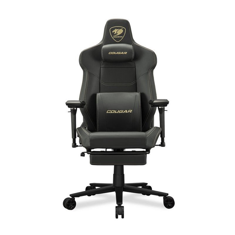 COUGAR herní židle ARMOR EVO M - černá/gold - s podnožkou