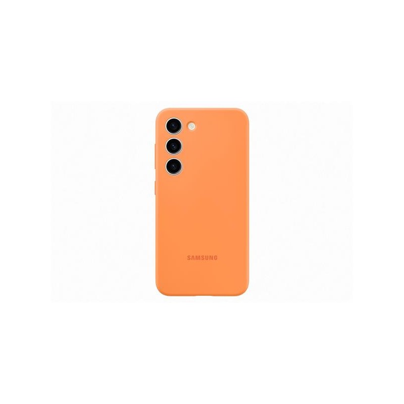 Samsung Silikónový zadný kryt pre Samsung Galaxy S23+, oranžový