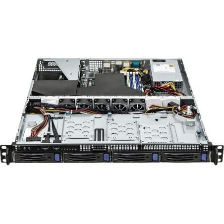 ASRock Rack 1U server AM5, B650, 4xDDR5 ECC, 4x SATA 3,5"HS, M.2, PCIe4 x16, 2x 10Gb + 2x 1Gb LAN, 400W, IPMI