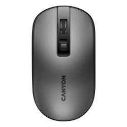 CANYON myš MW-18DG, optická, tichá, s bezdrátovým nabíjením 300mAh, 4.tl., až 1600 DPI, perleťově šedá CNSCMSW18DGEU