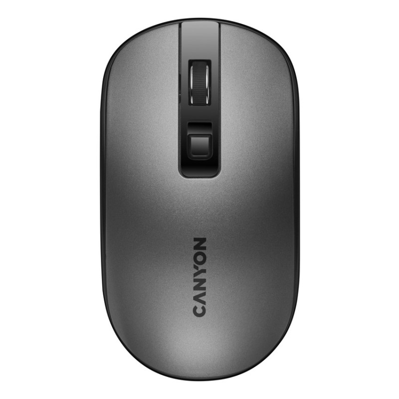 CANYON myš MW-18DG, optická, tichá, s bezdrátovým nabíjením 300mAh, 4.tl., až 1600 DPI, perleťově šedá CNSCMSW18DGEU