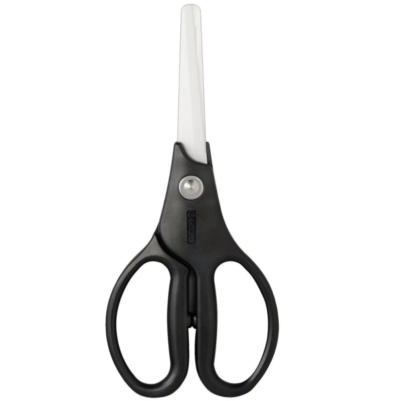 Kyocera keramické kuchyňské nůžky, černá rukojeť, CSL-07-WH-BK
