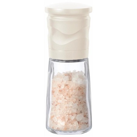 Kyocera malý keramický mlýnek na sůl, pepř a koření s nastavitelnou hrubostí, bílý, CM-15N WH