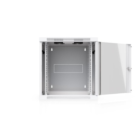 Ubiquiti UniFi 12U nástěnný rackový rozvaděč, výklopný, skleněné dveře