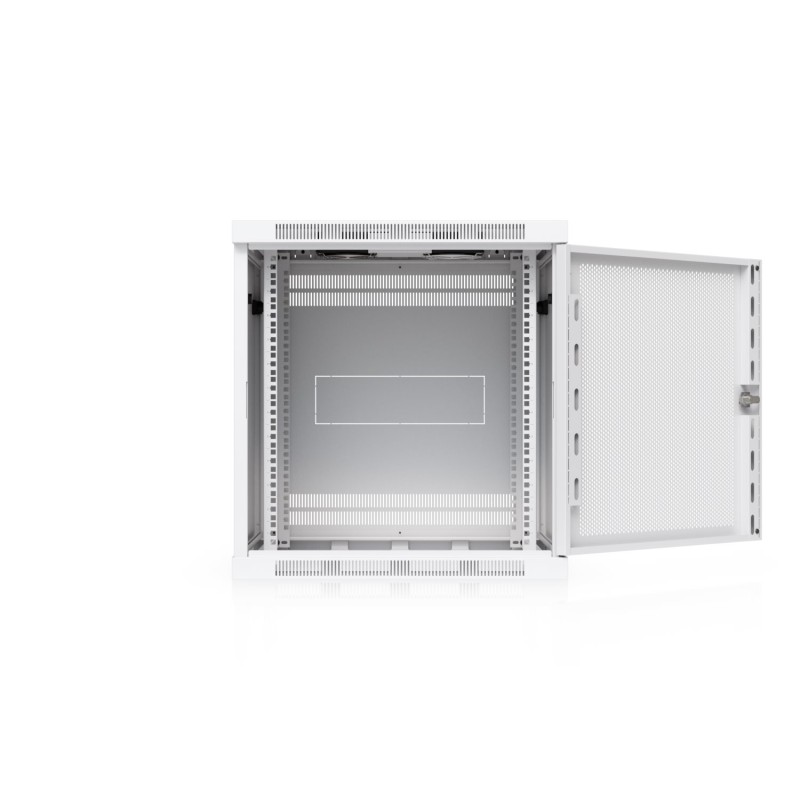 Ubiquiti UniFi 12U nástěnný rackový rozvaděč, hloubka 600 mm, perforované dveře
