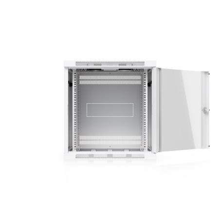 Ubiquiti UniFi 12U nástěnný rackový rozvaděč, hloubka 600 mm, skleněné dveře