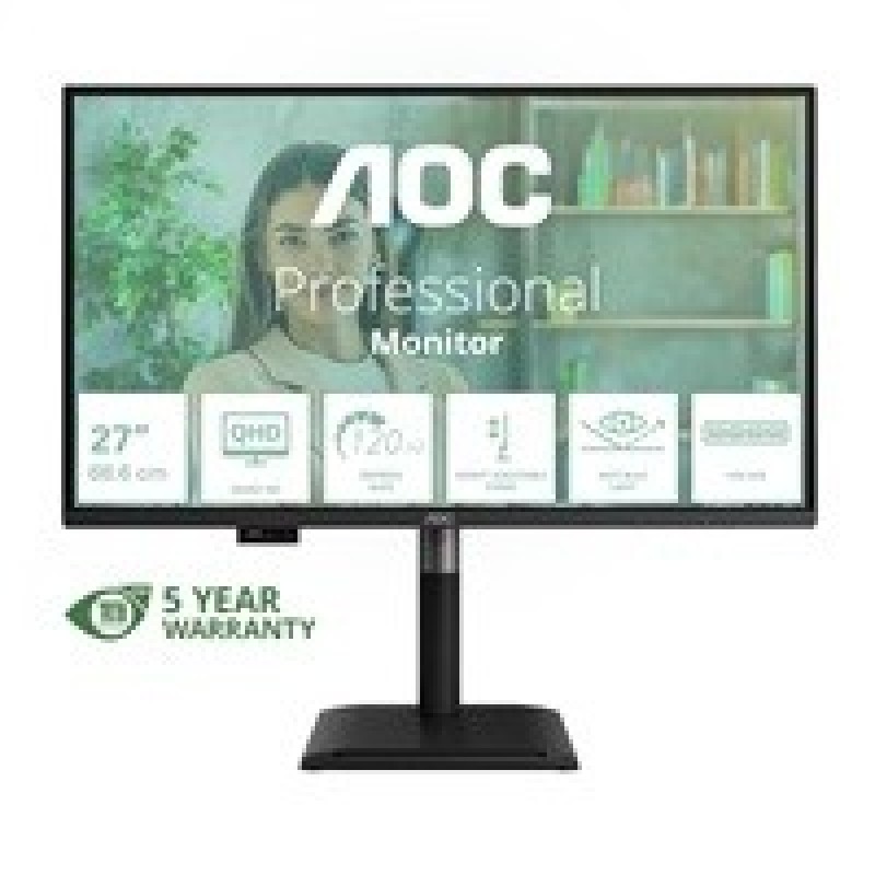 AOC MT 27" Q27P4U - 2560x1440,IPS,120Hz,2xHDMI,1xDP,USBhub,Repro,Pivot