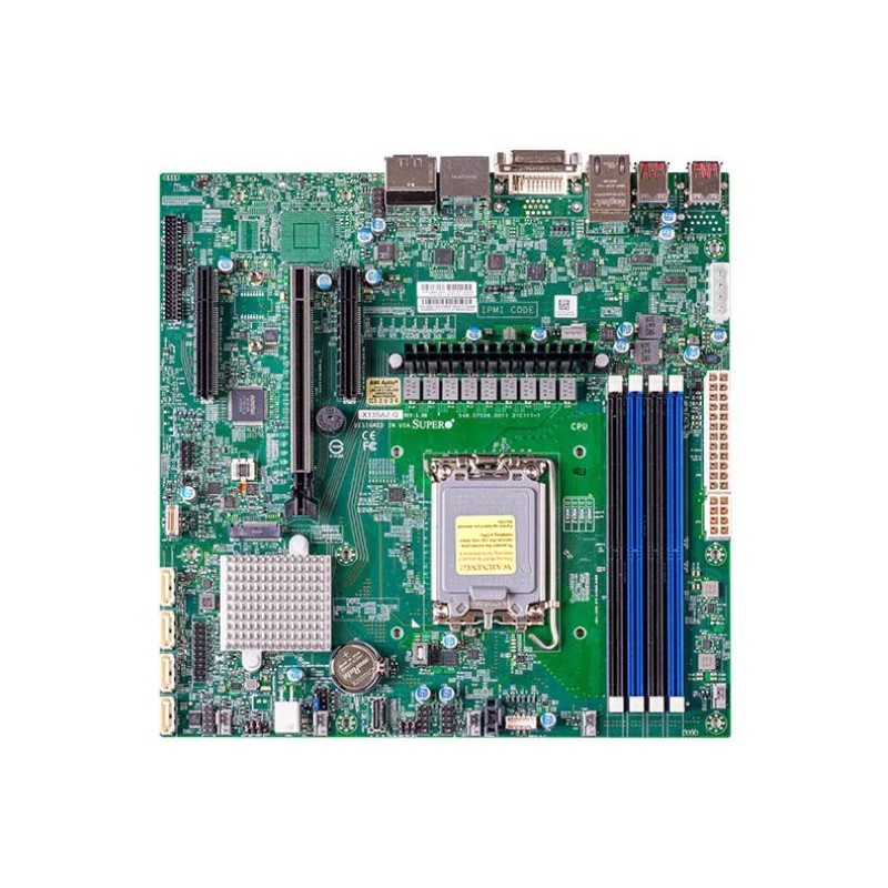 SUPERMICRO MB LGA1700 (core 12g), Q670E,4xDDR5,8xSATA3,M.2, PCIe5.0 x16, 2x PCIe4.0 x4, HDMI,2xDP,DVI,Audio,2x 2.5G… MBDX13SAZQB