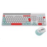 CANYON HSET-W5 bezdrátový SET CS klávesnice + optická myš, 2,4 Ghz, 105 kláves, bílý