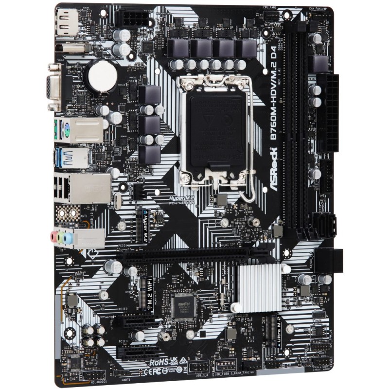 MB Asrock B760M-HDV/M.2 D4 /LGA1700/4xDDR4/M.2/HDMI/DP/D-sub/mATX