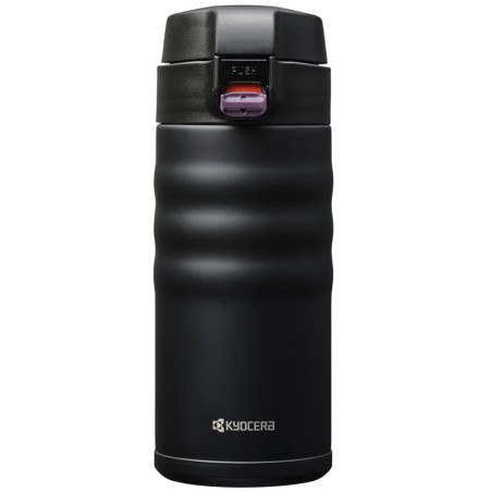 Kyocera cestovní termohrnek 350 ml, víčko flip-top, černý, MB-12F BK