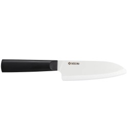 Kyocera keramický nůž, Chowa Series, Nůž santoku, 14 cm, bílá čepel, černá rukojeť, TK-140 WH-BK