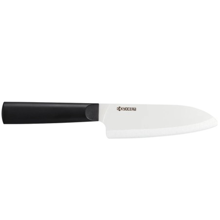 Kyocera keramický nůž, Chowa Series, Nůž santoku, 14 cm, bílá čepel, černá rukojeť, TK-140 WH-BK