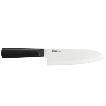 Kyocera keramický nůž, Chowa Series, Kuchařský nůž santoku, 16 cm, bílá čepel, černá rukojeť, TK-160 WH-BK