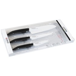 Kyocera Dárkový set, CHEF – 3dílná sada nožů, Kuchařská sada (FK075WH-BK + FK125WH-BK + FK160WH-BK)