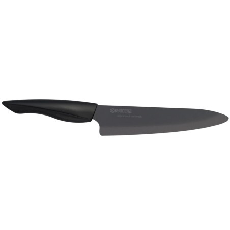 Kyocera keramický nůž, Shin Black Series, Kuchařský nůž, 18 cm, ZK-180 BK-BK
