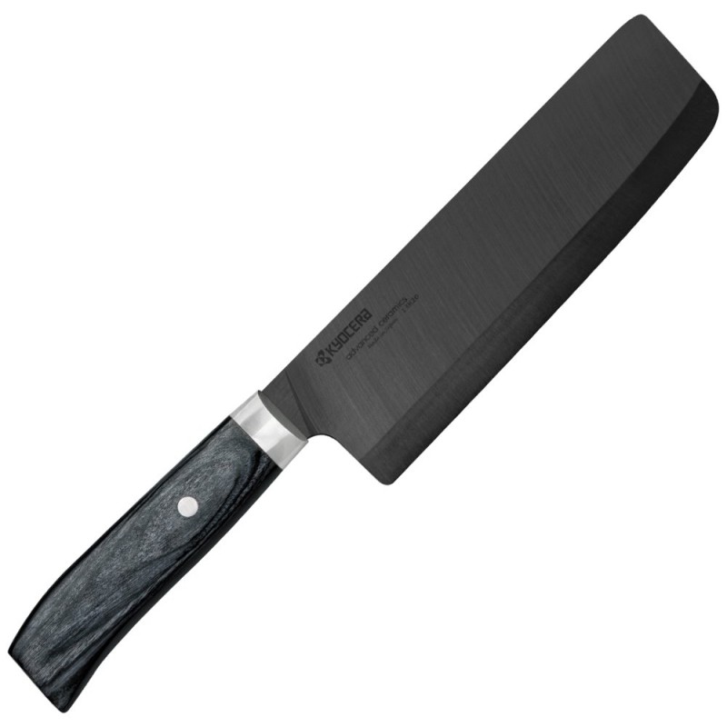 Kyocera keramický nůž, Janan Series, Dřevěná rukojeť, nakiri (zeleninový nůž), 16 cm, JPN-161NBK - Nakiri