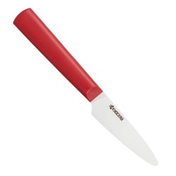 Kyocera keramický nůž, Chowa Series, Okrajovací nůž, 7,5 cm, bílá čepel, červená rukojeť, TK-075 WH-RD