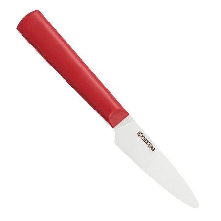 Kyocera keramický nůž, Chowa Series, Okrajovací nůž, 7,5 cm, bílá čepel, červená rukojeť, TK-075 WH-RD