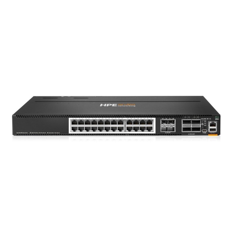 HPE NW Switch CX 8100 24XT 4SFP+4QSFP28 BF 3F 2AC