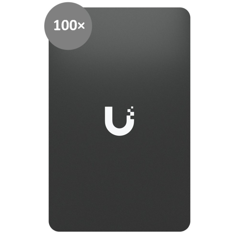 Ubiquiti UniFi Access Card, 100 ks, černá