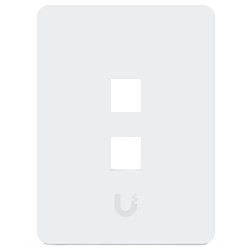 Ubiquiti UniFi univerzální vertikální nástěnná zásuvka, 2 porty pro keystone, přetíratelný kryt, balení 4 ks