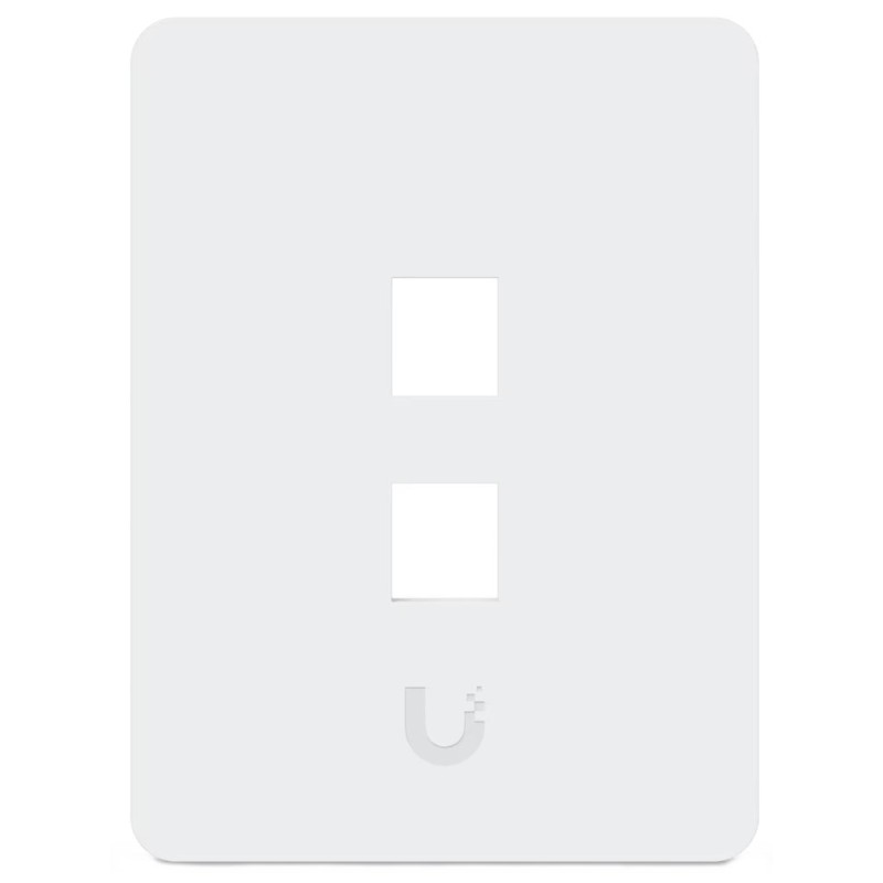 Ubiquiti UniFi univerzální vertikální nástěnná zásuvka, 2 porty pro keystone, přetíratelný kryt, balení 4 ks