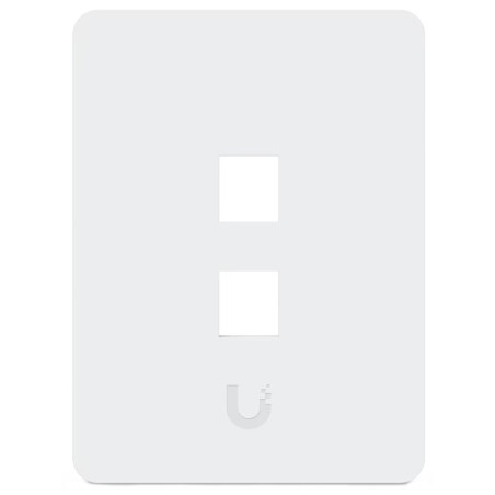 Ubiquiti UniFi univerzální vertikální nástěnná zásuvka, 2 porty pro keystone, přetíratelný kryt, balení 4 ks