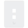Ubiquiti UniFi univerzální vertikální nástěnná zásuvka, 2 porty pro keystone, přetíratelný kryt, balení 4 ks