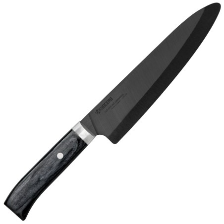 Kyocera keramický nůž, Janan Series, Dřevěná rukojeť, profesionální kuchařský nůž, 18 cm, JPN-180NBK