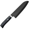 Kyocera keramický nůž, Janan Series, Dřevěná rukojeť, kuchařský nůž santoku, 16 cm, JPN-160NBK