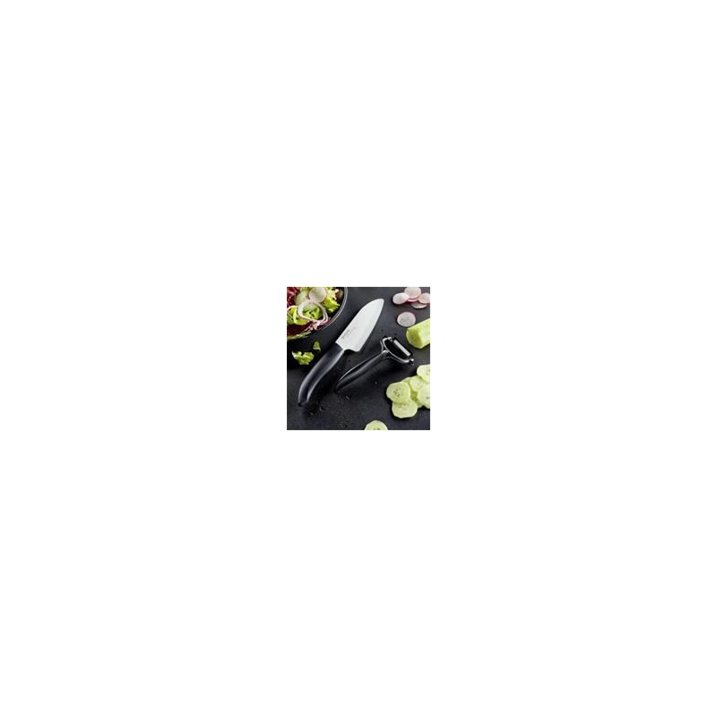 Kyocera Dárkový set, Sada na krájení a loupání – černá – blistr, FK140WH CP10BKS (FK-140WH-BK + CP-10-NBK)