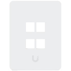 Ubiquiti UniFi univerzální vertikální nástěnná zásuvka, 4 porty pro keystone, přetíratelný kryt, balení 4 ks