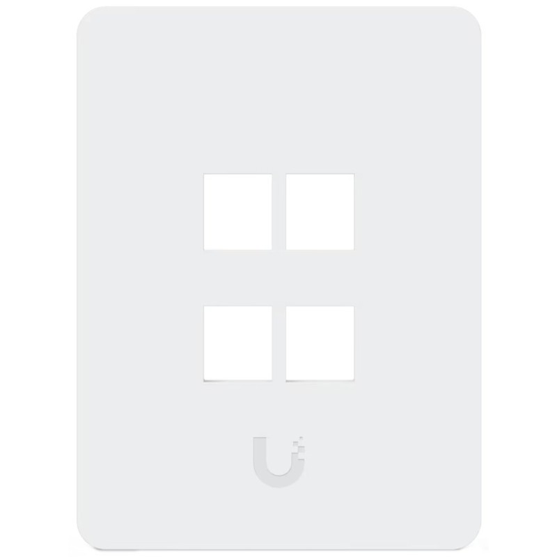 Ubiquiti UniFi univerzální vertikální nástěnná zásuvka, 4 porty pro keystone, přetíratelný kryt, balení 4 ks